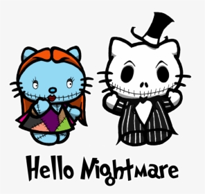 Transparent Jack And Sally Clipart - Tim Burton Hello Kitty, HD Png Download, Free Download