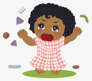 Girl Tantrum Clipart - Tantrum Png, Transparent Png, Free Download