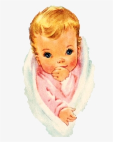 Transparent Blanket Clipart Png - Baby Boy Watercolor Png, Png Download, Free Download