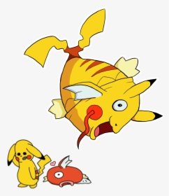 Pikachu Magikarp= Pikapikarp - Cartoon, HD Png Download, Free Download