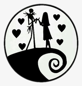 Jack Squeletton Sally Jackesally - Nightmare Before Christmas Drawing Jack And Sally, HD Png Download, Free Download