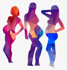 Pregnancy Woman Infant - Colorful Pregnant, HD Png Download, Free Download