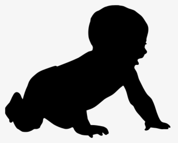 Clipart Baby Womb - Black And White Baby Clip Art, HD Png Download, Free Download