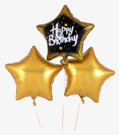 Happy Birthday Balloon Gold, HD Png Download, Free Download