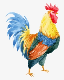 Watercolor Chicken, HD Png Download, Free Download
