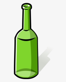 Clip Art Cartoon Beer Bottles - Clip Art Glass Bottle Png, Transparent Png, Free Download