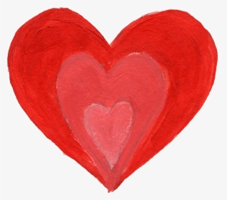 Clipart Hearts Brush Stroke - Painted Heart Png, Transparent Png, Free Download