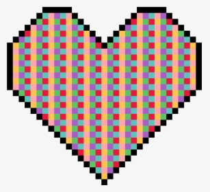 Transparent Polka Dot Heart Clipart - Mandalas Pixel Art, HD Png Download, Free Download
