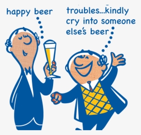 Transparent Cartoon Beer Png - Cry Into A Beer, Png Download, Free Download