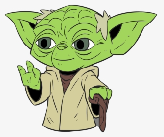 Transparent Star Wars Background Png - Star Wars Yoda Cartoon, Png Download, Free Download
