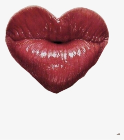 Lips Kiss Png - - Kalp Dudak, Transparent Png, Free Download