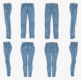 Blue Jeans Vector - Calça Jeans Masculina Vetor, HD Png Download, Free Download