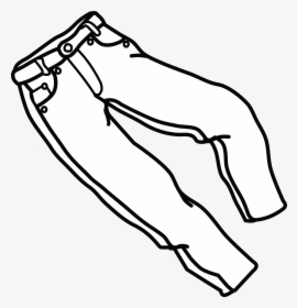 Free Clipart Of A Pair Of Jeans - Black And White Jeans Clip Art, HD Png Download, Free Download