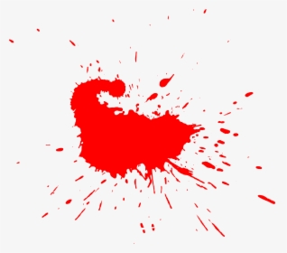 Cartoon Blood Splatter Png - Red Color Splash Png, Transparent Png, Free Download