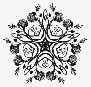 This Free Icons Png Design Of Rose Floral Flourish - Design, Transparent Png, Free Download