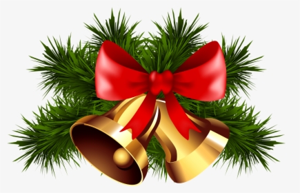 Christmas Ribbon Png - Transparent Christmas Bell Png, Png Download, Free Download