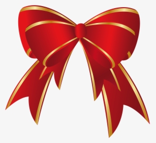 Christmas Gift Clip Art - Red Christmas Bow Clipart, HD Png Download, Free Download