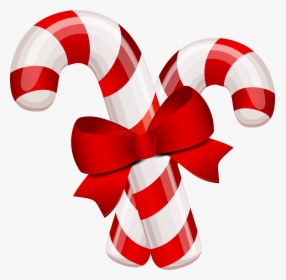 Christmas Candy Duo - Candy Cane Free Clipart, HD Png Download, Free Download