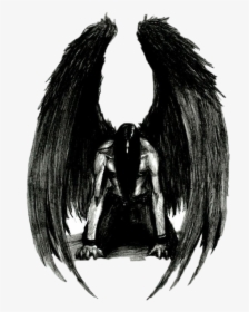 Fallen Angel Drawing Azrael Lucifer - Fallen Angel Angel Drawing, HD Png Download, Free Download
