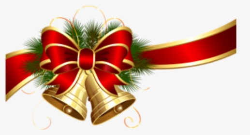 #christmas #ribbon #bells #christmasribbon #bow #christmasbow - Jingle Bells Png, Transparent Png, Free Download