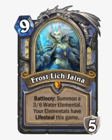 Frost Lich Jaina Card, HD Png Download, Free Download