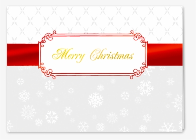 Picture Of Red Christmas Ribbon Greeting Card - Carmine, HD Png Download, Free Download