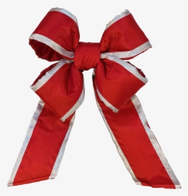 Red Holiday Bow Png - Silk, Transparent Png, Free Download