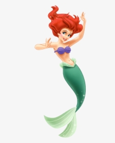 Outline Clipart Little Mermaid - Disney Vs Anime Style, HD Png Download, Free Download