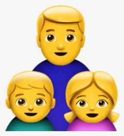 Single Parent Family Emoji - Whatsapp Family Emoji, HD Png Download, Free Download
