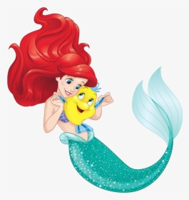 Disney Princess Ariel And Flounder, HD Png Download, Free Download