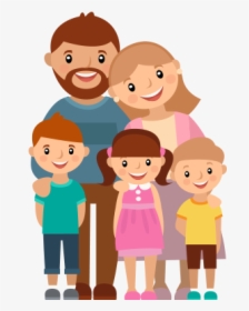 Family Of Five Animated, HD Png Download, Free Download