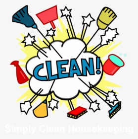 House Clipart Clean - Room Cleaning Clipart, HD Png Download, Free Download