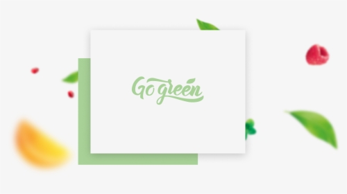 Go Green Logotype Consistent With The Brand"s Philosophy - Graphic Design, HD Png Download, Free Download