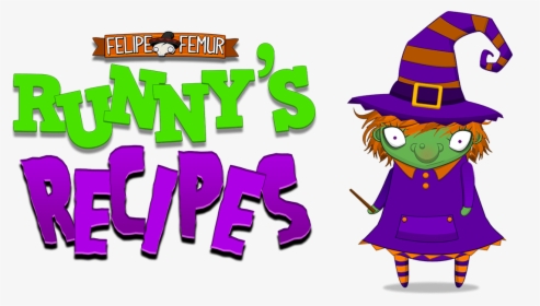 Runny The Witch’s Halloween Recipes For Kids - Halloween Kids Fond Transparent, HD Png Download, Free Download