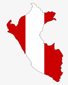 Peru Flag Map 1 Large Map - Peru Flag Map, HD Png Download, Free Download