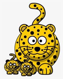 Leopard, Cheetah, Hunting-leopard, Baby, Mom, Animal - Cheetah Facts For Kids, HD Png Download, Free Download