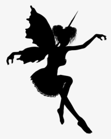 Wall Decal Sticker Fairy - Fairy Silhouette, HD Png Download, Free Download