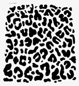 Clip Art Leopard Print Background - Black And White Cheetah Pattern, HD ...