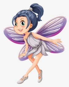 Angle Vector Fairy - Flower Fairy Cartoon, HD Png Download, Free Download