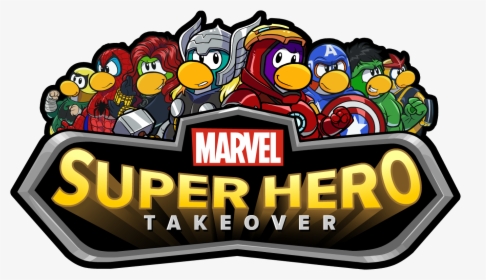 Club Penguin Super Hero - Club Penguin Marvel Party, HD Png Download, Free Download