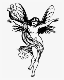Angel, Fairies Aloft, Fairy, Female, Lady, Naked, Wing - Winged Lady, HD Png Download, Free Download