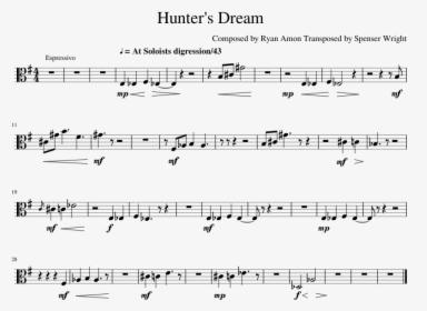 Transparent Digression Clipart - Halo Theme Trombone Sheet Music, HD Png Download, Free Download