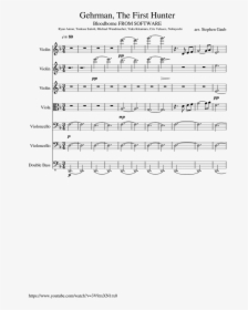 Gehrman The First Hunter - Bloodborne Cello Sheet Music, HD Png Download, Free Download
