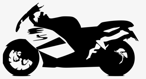Transparent Motorcycle Clipart Black And White - Bike Png Clip Art, Png Download, Free Download