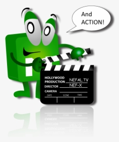 Hollywood Clipart Tv Camera - Cartoon, HD Png Download, Free Download