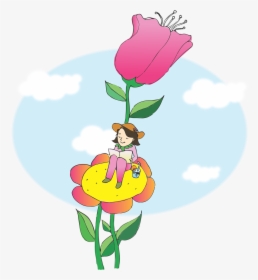 Fairytale Girl Thumbelina Free Picture - Tulip, HD Png Download, Free Download