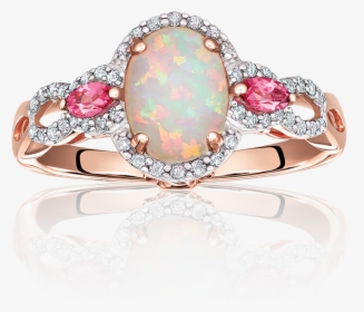 Tourmaline And Opal Engagement Ring, HD Png Download, Free Download