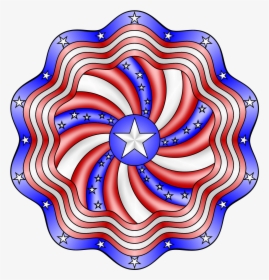 Stars And Stripes Mandala Coloring Page - Coloring Book, HD Png Download, Free Download