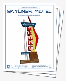 Skyliner Motel Sign Blueprints - Blueprints For Vintage Sign, HD Png Download, Free Download