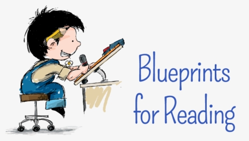 Blueprint Blog Banner - Transparent Cartoon Person Reading Book Png, Png Download, Free Download